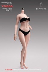 YM 1/6 Large Bust Super Flexible Girl Body W/Details For 12″ Female Figure Doll