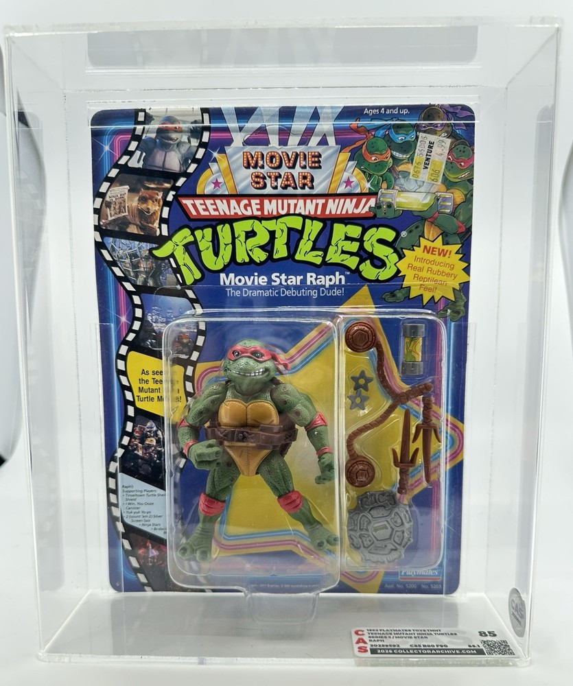 1992 Playmates Teenage Mutant Ninja Turtles Movie Star Raph MOC CAS 85 TMNT