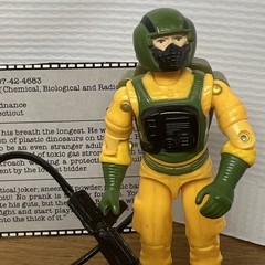 1985 AIRTIGHT V1 100% Complete File Card Vintage Figure GI Joe Hasbro ARAH