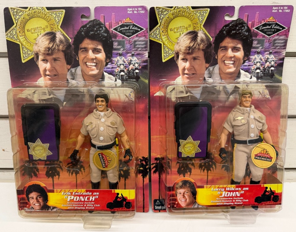Vintage ’98 CHiPs TV Series – Erik Estrada as Ponch and Larry Wilcox as John