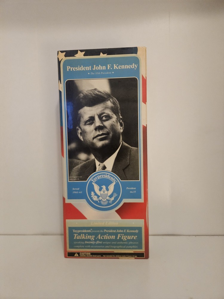 Toypresidents John F. Kennedy Talking Action Figure Limited Edition 2003 NIB 12″