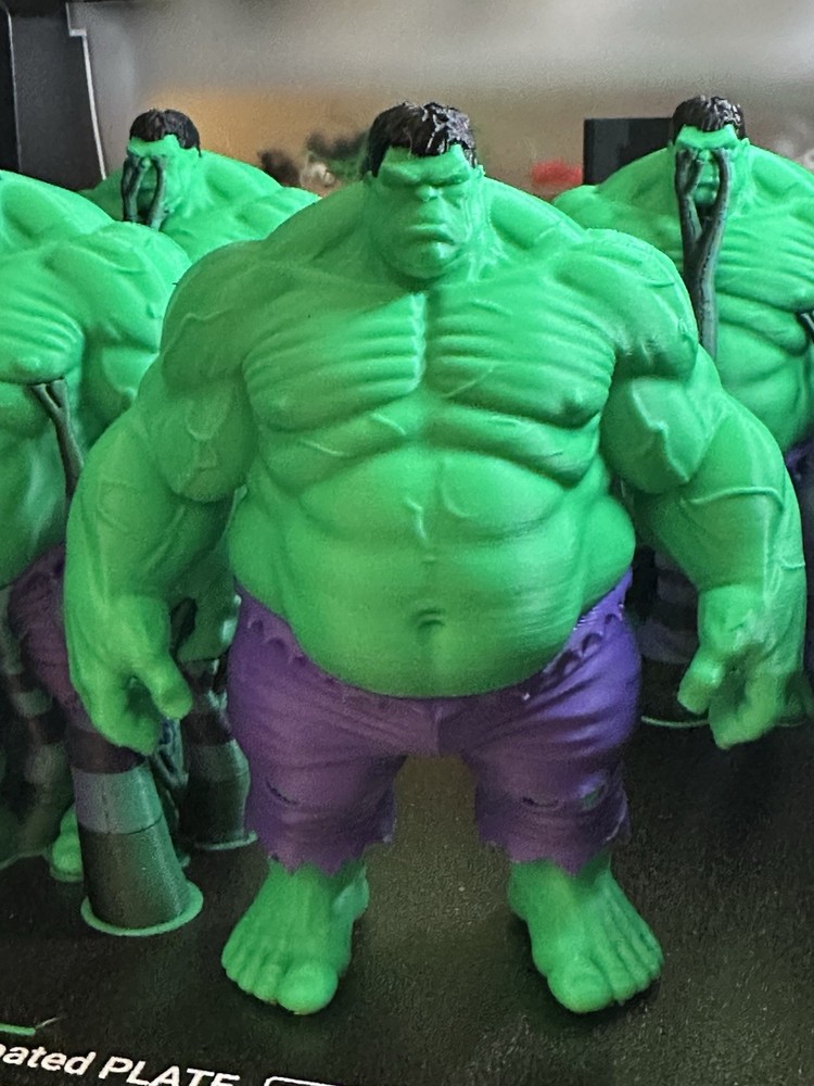 Fat Incredible Hulk 3D Printed 10” Marvel Model Action Figurine