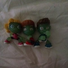 Ninja Kidz TV Mini Figures Lot Of 3 Replacements 2.25″ Cake Toppers Loose