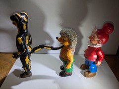 Salamander Gnome Hedgehog Advertising Shoes Lurchi 9-12” Figure Toy Doll Vintage