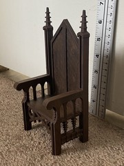 Custom Gothic Chair – Design 2 – for Mythic Legions or Savage Crucible