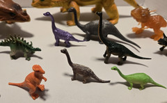 Lot of 28 Dinosaur Figures Mixed Plastic Toys Mini & Large Playset Random Bundle