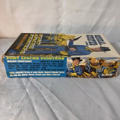 VTG Marx General Custer Fort Apache Fighters Movable w/ Box Accessories 90% VG