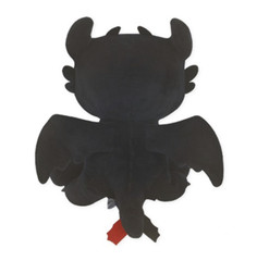 How To Train Your Dragon 3 Toothless Light Fury Plush Doll Sitting with Tag 9.8″
