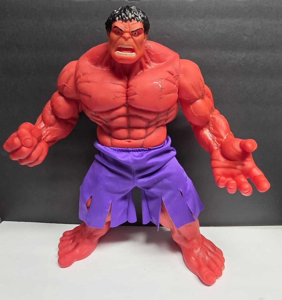 Jumbo Red Hulk vinyl action figure, from Mexican manufacturers 18″