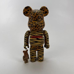 Medicom Toy Bearbrick atmos Animal 100% & 400% Set Leopard Tiger Print Figures