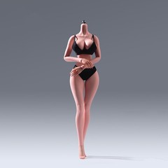 US YM YM501 1/6 Female Action Figure Body Sexy Bust Super Flexible Seamless Toys
