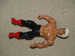 1985 AWA All Star Wrestlers Remco 4 figure lot – mis-matched head & bodies