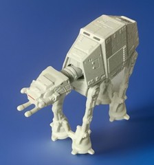 HOT WHEELS Star Wars 2.5” White AT-AT Walker Die-Cast & Plastic No Stand