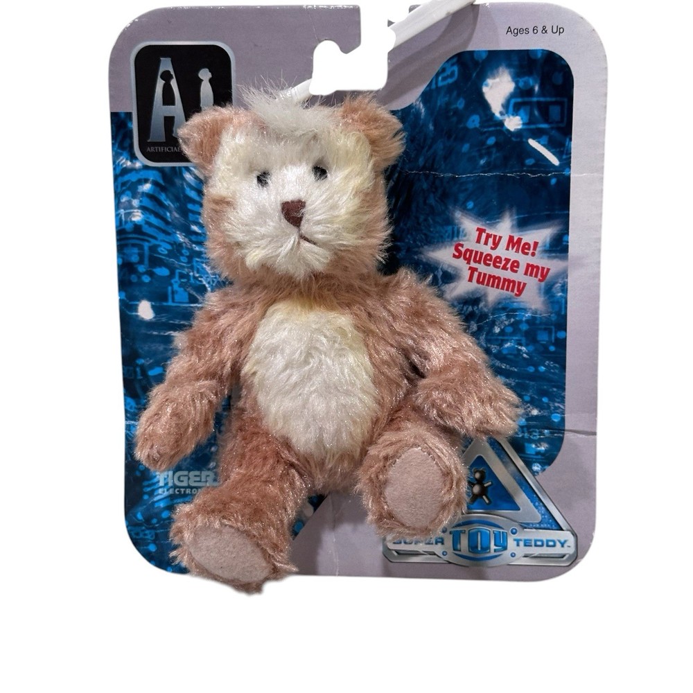 AI Artificial Intelligence Super Toy Teddy Plush Clip On 3″ 2001 Dead Battery