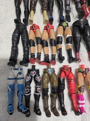 MATTEL WWE LOT OF PARTS, THIS ONE IS LOWER BODIES. LOT C