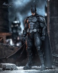 INART Batman Arkham Origins Battle Damaged 1/12 Figure DC Action