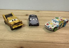 Pixar Cars Demolition Derby Diecast Thunder Hollow RIP – Taco – Jambalaya Lot