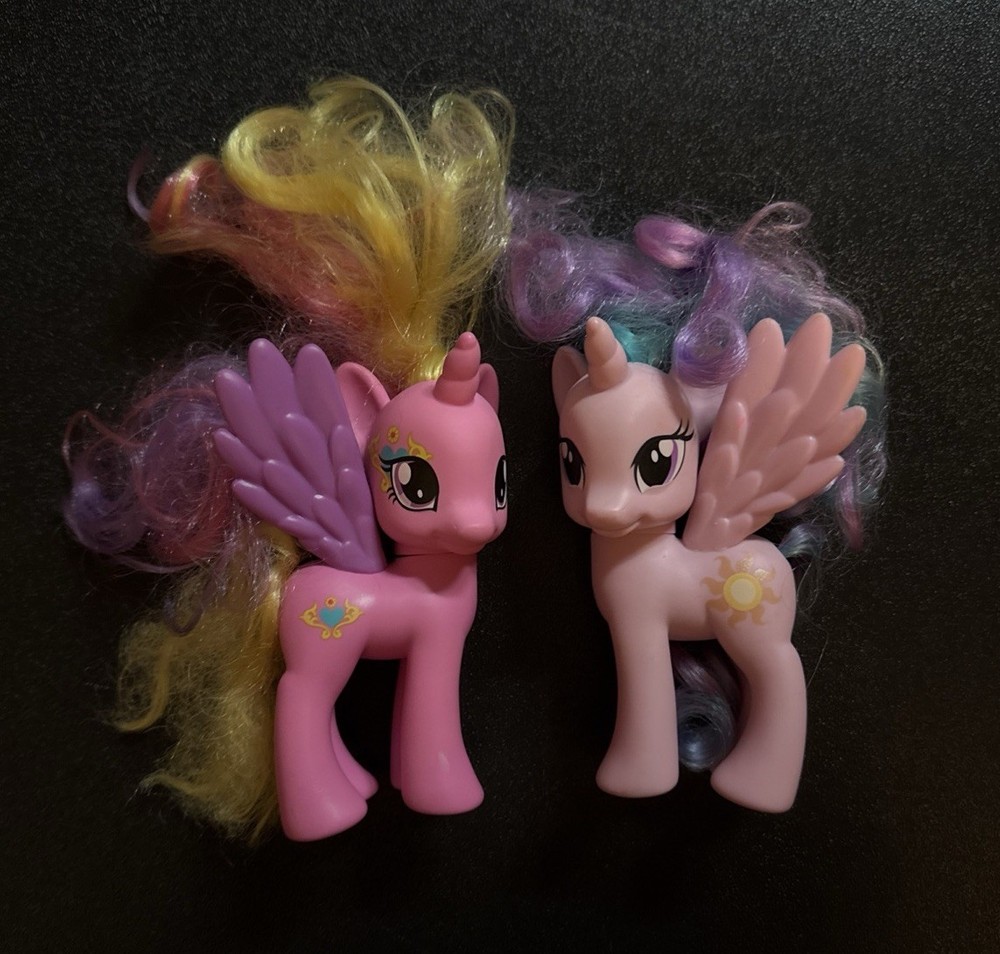 2 My Little Pony G4 Friendship Brushable Princess Cadance/Princess Celestia MLP