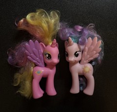 2 My Little Pony G4 Friendship Brushable Princess Cadance/Princess Celestia MLP