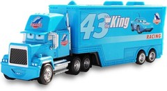 2Pcs Disney Pixar Cars No.43 The DiNOco King Hauler Truck 1:55 Diecast Toys Set~