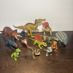 Jurrasic Park Toy Lot 13 Dinosaurs Suchomimus Triceratops Ankylosaurus And More