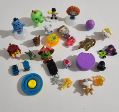 Bag Of Small Toys Bulk of PVC & Plastic Figures Toy Modern, Barely Played With
