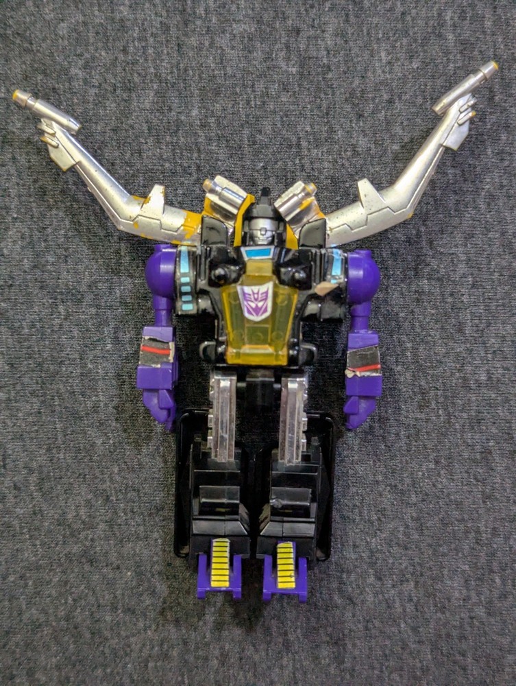 Vintage Hasbro TRANSFORMERS Generation One G1 Insecticon SHRAPNEL Missing Gun