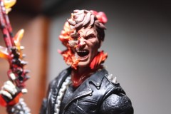 Ghost Rider Action Figure Black/Red/Orange w/ Alt Head & Gun