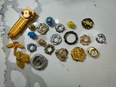Beyblade Burst Turbo Lot Gold Takara Tomy And accessories