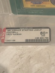 Troy Aikman Starting Lineup 1991 Dallas Cowboys SpecialEdition Collector AFA 80+