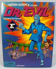 VINTAGE PLAYING MANTIS CAPTAIN ACTION 1998 DR. EVIL 12 INCH ACTION FIGURE