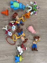 Lot Of Disney Toy Story 4 Movie Character Figures Cake Toppers Buzz Woody, Pig