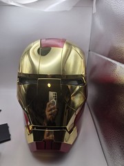 Iron Man Gold MK5 Helmet Electronic Voice Activated Open&Close Mask
