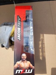Major League Wrestling Jacob Fatu w/ Barbed Wire Kendo Stick 6″ Figure MLW wwe