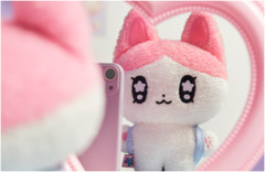 Kakao Friends Golgolz Collaborate Stuffed Plush Doll Keyring Make-up Pouch Bag