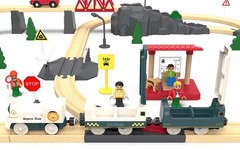 Battery Powered Train Set for Railway System, Electric Train Toys for Wooden …