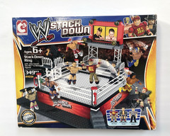 WWE Stack Down Ring C3 with John Cena & Referee 21031 MISSING THE MIZ FIGURE