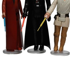Star Wars Lightsabers for Vintage Luke Skywalker, Ben Obi-Wan Darth Vader Sabers