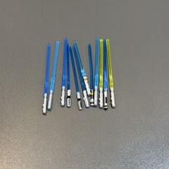 Rare LOT 12 PCS LIGHTSABERS accessory 3.75″ Star Wars Action Figure TOY GIFT #1
