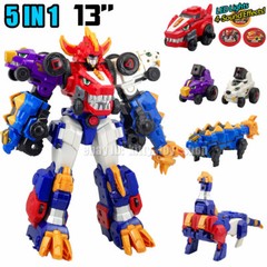 Dino Core Golden Ultimate D-Buster Tyranno Figure 7 in 1 Dinosaur Robot Combiner