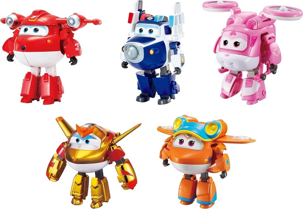 5-Pack, Jett, Paul, Dizzy, Golden Boy & Sunny Transforming Action Figures Pla…
