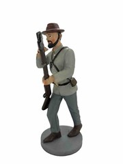 7″ Civil War Confederate Soldier with Musket Resin Figure New