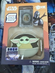 SDCC Book Becessories Star Wars The Mandalorian Grogu Glow In The Dark – Limited