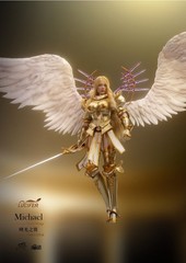 LXF2311A: Lucifer Archangel Dawn Wing Michael 1/12 Action Figure – Ver. A (Gold)