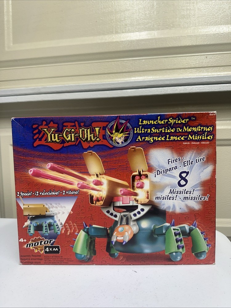 Yu-Gi-Oh! Launcher Spider Action Figure Fires 8 Missiles NEW Vintage 2003 YuGiOh