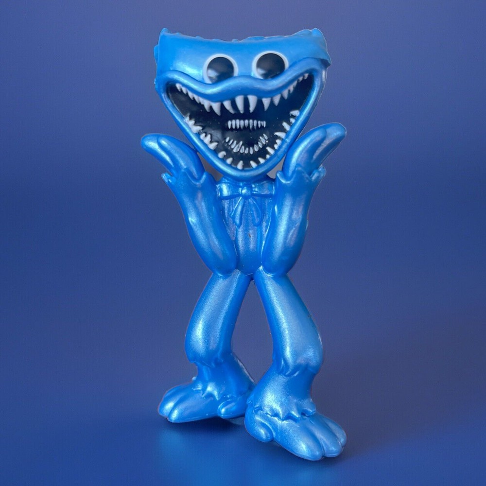 Scary Huggy Wuggy Poppy Playtime 2.75″ Minifigure – Blue guy with teeth