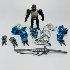 Vintage 1995 TMNT Metal Mutants Leonardo Action Figure Dragon