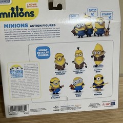 MINIONS Action Figures Kevin Stuart Bob 6pc Set Thinkway Toys NEW