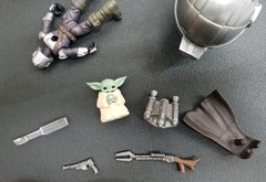 Star Wars 2.5” MANDALORIAN And Grogu Action Figure Lot Mission Fleet