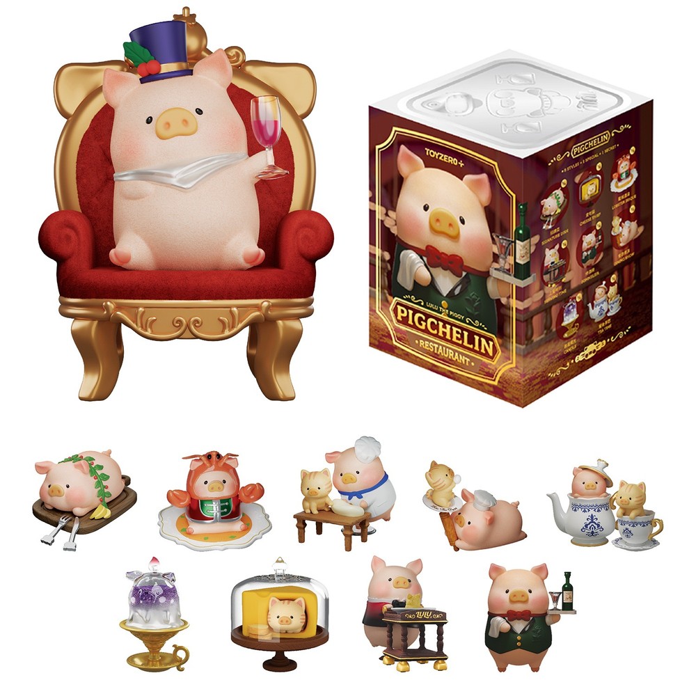 TOP Lulu The Piggy Blind Box Figures – Pigchelin Restaurant Series Toys